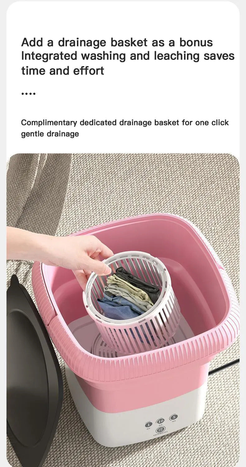 Portable Mini Folding Washing Machine