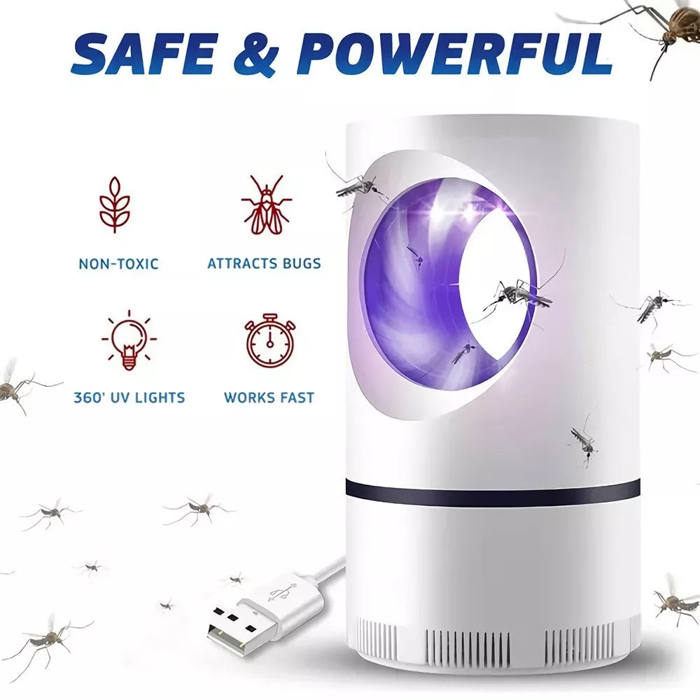 Mosquito Killer Round Lamp | USB Powered Electric Photocatalytic Anti Mosquito Lamp