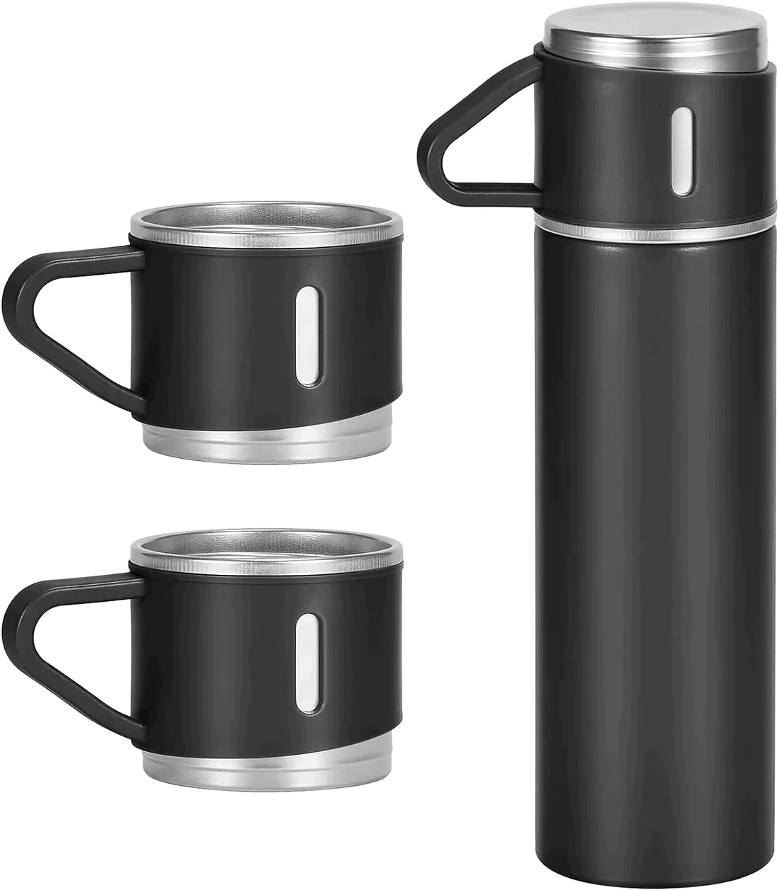 Stainless Steel 500 ML Vacuum Flask/Bottle/Thermos for Hot and Cold Drinks with Three Cups